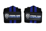 Muñequeras Negra con Azul - Xtreme Core Crossfit 